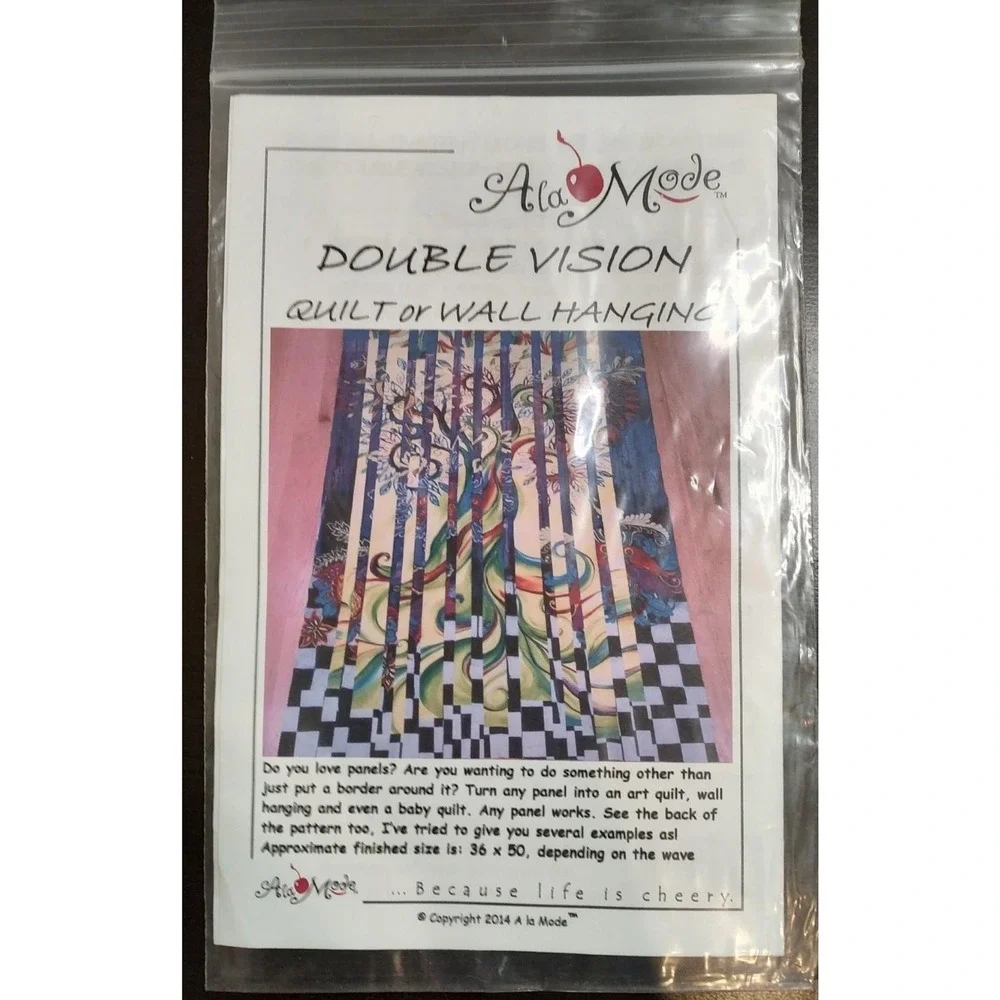 A la Mode Quilt Pattern Double Vision Quilt Wall Hangingp Sewing Pattern